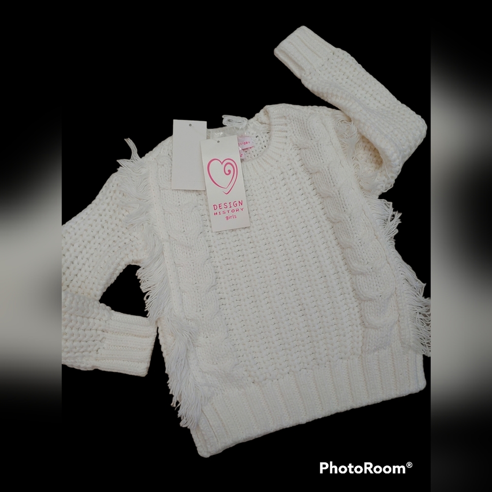 Design History acrylic sweater girls 2T